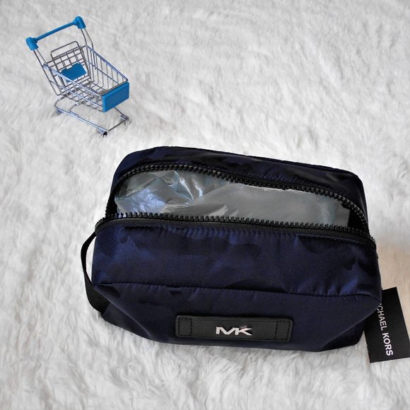 Michael Kors Kent Camo Jacquard Toiletry Kit - Picture 8 of 11